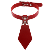 Women's Fetish Choker with Tie / Sexy Faux Leather Collar / BDSM Neck Accessories - EVE's SECRETS