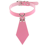 Women's Fetish Choker with Tie / Sexy Faux Leather Collar / BDSM Neck Accessories - EVE's SECRETS