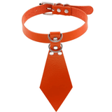 Women's Fetish Choker with Tie / Sexy Faux Leather Collar / BDSM Neck Accessories - EVE's SECRETS