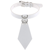Women's Fetish Choker with Tie / Sexy Faux Leather Collar / BDSM Neck Accessories - EVE's SECRETS