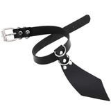 Women's Fetish Choker with Tie / Sexy Faux Leather Collar / BDSM Neck Accessories - EVE's SECRETS