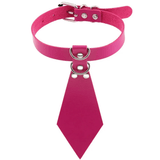 Women's Fetish Choker with Tie / Sexy Faux Leather Collar / BDSM Neck Accessories - EVE's SECRETS