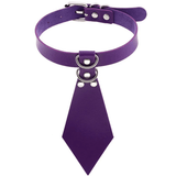 Women's Fetish Choker with Tie / Sexy Faux Leather Collar / BDSM Neck Accessories - EVE's SECRETS