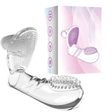 Finger-G-Punkt-Masturbator für Damen / transparentes Klitoris-Massagegerät / elastisches weibliches Sexspielzeug