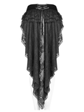 Women's Gothic Swallow Tail Shorts with Delicate Lace Trim