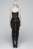 Women's Gothic Swallow Tail Shorts with Delicate Lace Trim