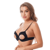 Women's Hot Sexy Open Cup Bra / Lace Underwear with Adjustable Straps - EVE's SECRETS