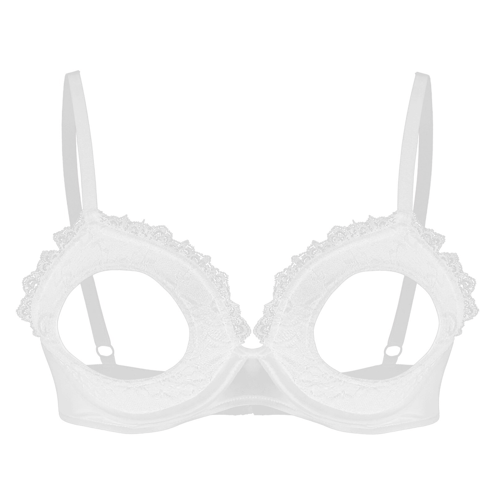 Women's Hot Sexy Open Cup Bra / Lace Underwear with Adjustable Straps - EVE's SECRETS