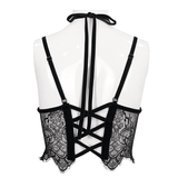 Women's Lace Velvet Bra: Sexy Red and Black Lingerie