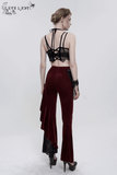 Women's Lace Velvet Bra: Sexy Red and Black Lingerie