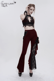 Women's Lace Velvet Bra: Sexy Red and Black Lingerie