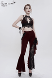 Women's Lace Velvet Bra: Sexy Red and Black Lingerie