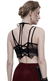 Women's Lace Velvet Bra: Sexy Red and Black Lingerie
