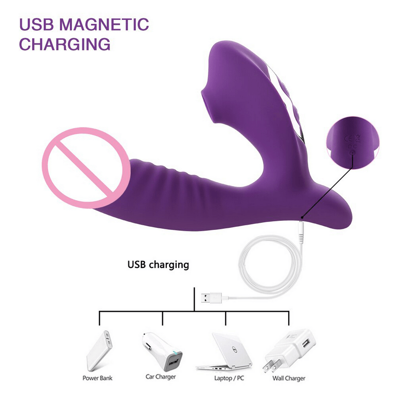 Women's Masturbation Stimulator Sex Toys / Clitoris Stimulation Sucking Vibrators - EVE's SECRETS