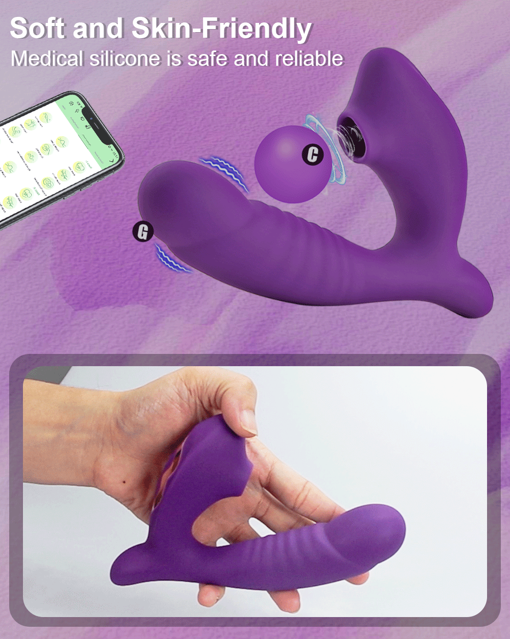 Women's Masturbation Stimulator Sex Toys / Clitoris Stimulation Sucking Vibrators - EVE's SECRETS