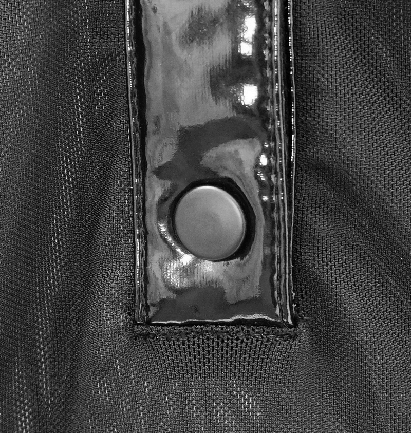 Women's Mesh Bodysuit / Black Long Sleeve Jumpsuit