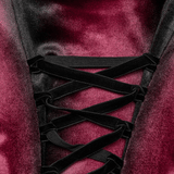 Women's Ombre Dress with Lace Details and Corset Back