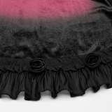 Women's Ombre Dress with Lace Details and Corset Back