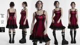 Women's Ombre Dress with Lace Details and Corset Back