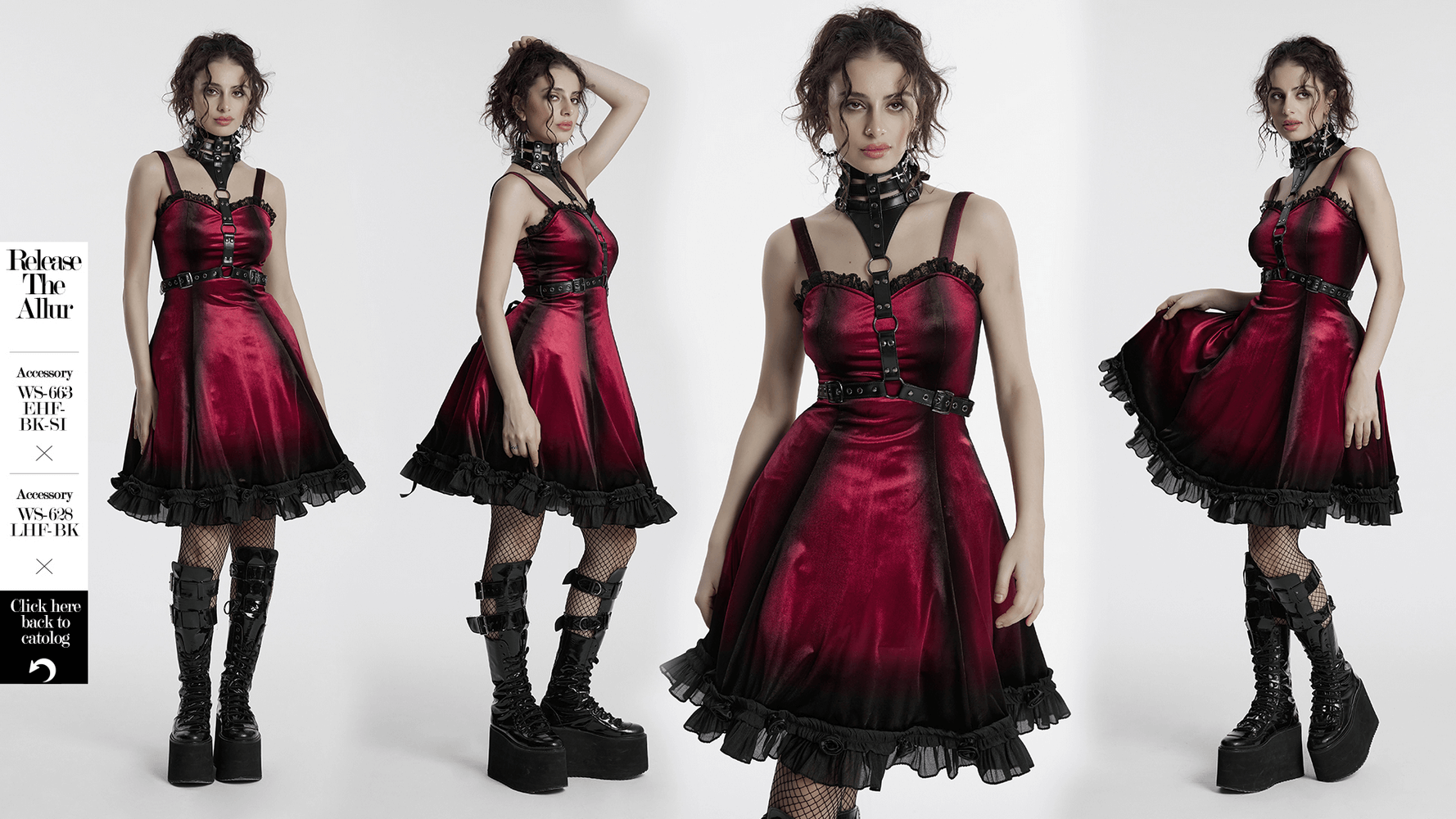 Women's Ombre Dress with Lace Details and Corset Back