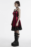 Women's Ombre Dress with Lace Details and Corset Back