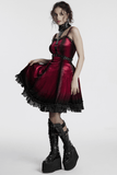 Women's Ombre Dress with Lace Details and Corset Back