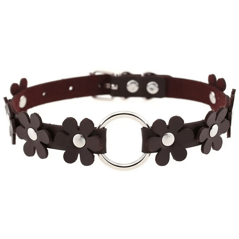 Women's Punk Choker Necklace / PU Leather Flower Festival Jewelry Accessories - EVE's SECRETS