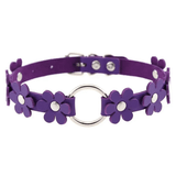 Women's Punk Choker Necklace / PU Leather Flower Festival Jewelry Accessories - EVE's SECRETS