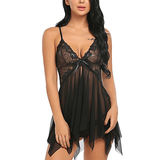 Women's Seductive Chemise / See-Through Erotic Nightgown / Sleeveless Intimate Apparel - EVE's SECRETS