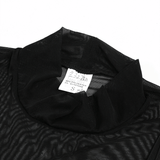 Women's Sensual Set of Black Sheer Cut-Out Lingerie / Crop Top with Gloves / Sexy Outfits - EVE's SECRETS