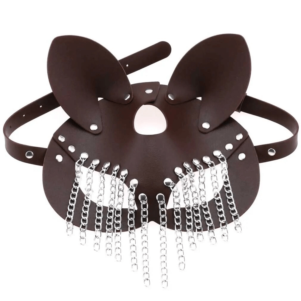 Women's Sexy Face Mask / Leather Sex Mask with Ears - EVE's SECRETS