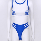 Sexy Sportswoman Costumes / Female Crop Top with Crotchless Briefs / Erotic Cosplay Outfits - EVE's SECRETS