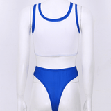Sexy Sportswoman Costumes / Female Crop Top with Crotchless Briefs / Erotic Cosplay Outfits - EVE's SECRETS