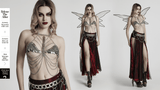 Women's Silver Chain Bra Harness with Dragon Scales