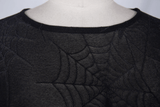 Women's Spider Web Black Top / Punk Rock Mesh Tops
