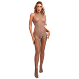 Women's Stretchy Bodystocking / See-Through Sleeveless Bodysuit