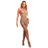 Women's Stretchy Bodystocking / See-Through Sleeveless Bodysuit