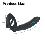 10 Frequency Double Penetration Dildo / Adult Male Bullet Vibrator with Remote Control - EVE's SECRETS