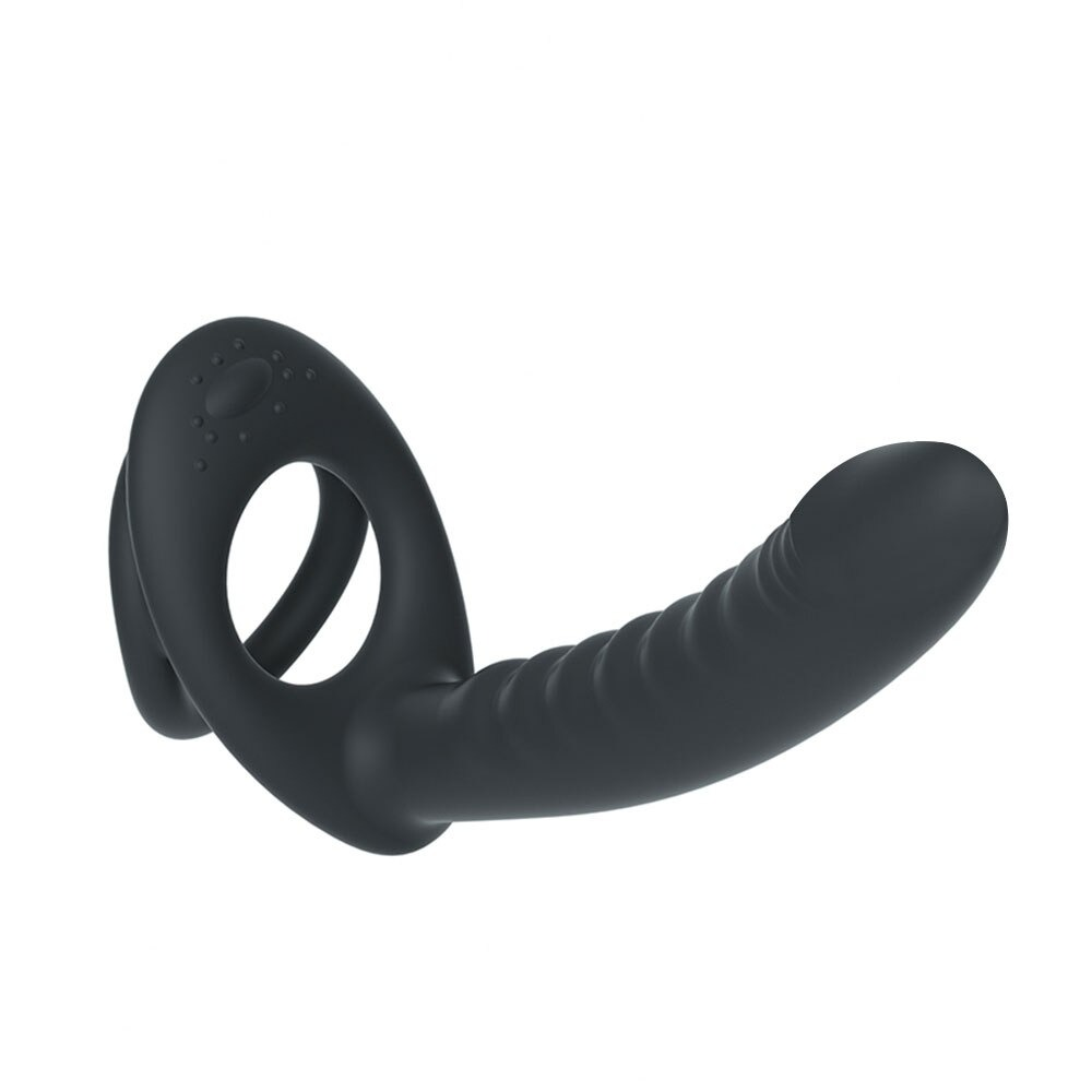 10 Frequency Double Penetration Dildo / Adult Male Bullet Vibrator with Remote Control - EVE's SECRETS