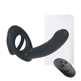 10 Frequency Double Penetration Dildo / Adult Male Bullet Vibrator with Remote Control - EVE's SECRETS