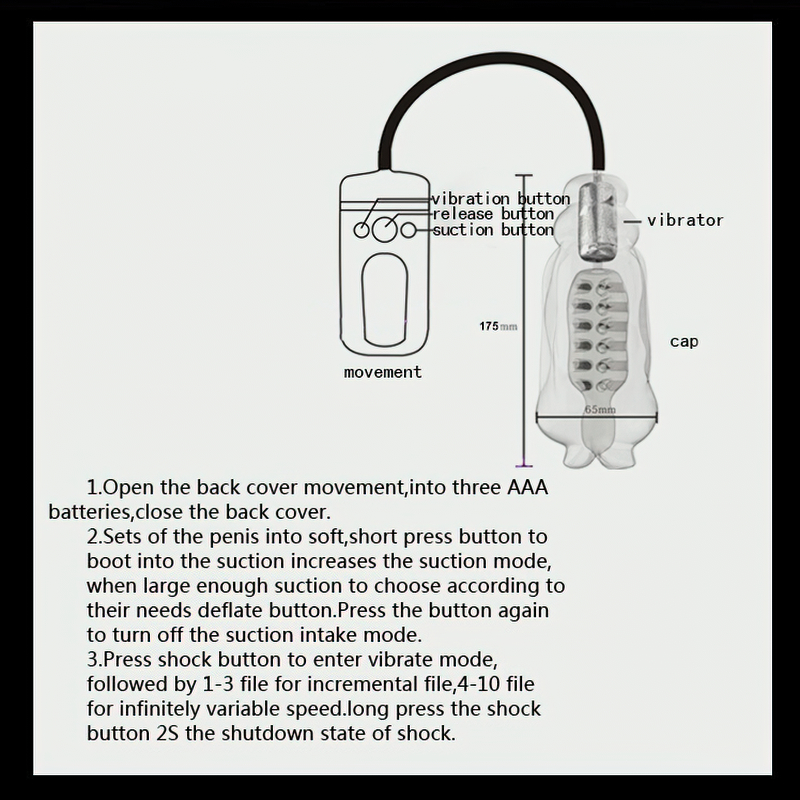 10-Modes Electric Male Blowjob Masturbator / Suction Sex Toy For Men - EVE's SECRETS