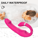 10-Speed Heating Double Vibrator For Women / Silicone Clit and G-spot Vibrators / Female Sex Toys - EVE's SECRETS
