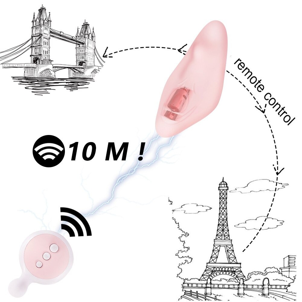 10-Speeds Wireless Wearable Clitoral Vibrator / Remote Controlled Invisible Women's Sex Toy - EVE's SECRETS