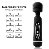 12-Speeds Magic Wand Vibrator for Women / Powerful Clitoral Massager Stick - EVE's SECRETS
