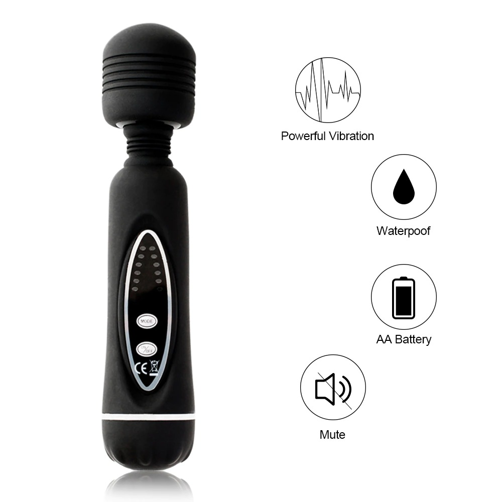 12-Speeds Magic Wand Vibrator for Women / Powerful Clitoral Massager Stick - EVE's SECRETS