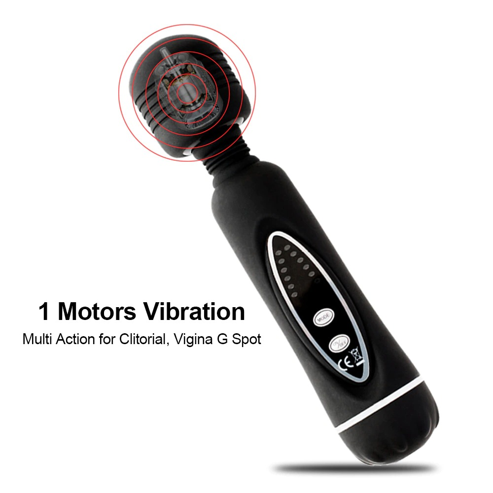 12-Speeds Magic Wand Vibrator for Women / Powerful Clitoral Massager Stick - EVE's SECRETS