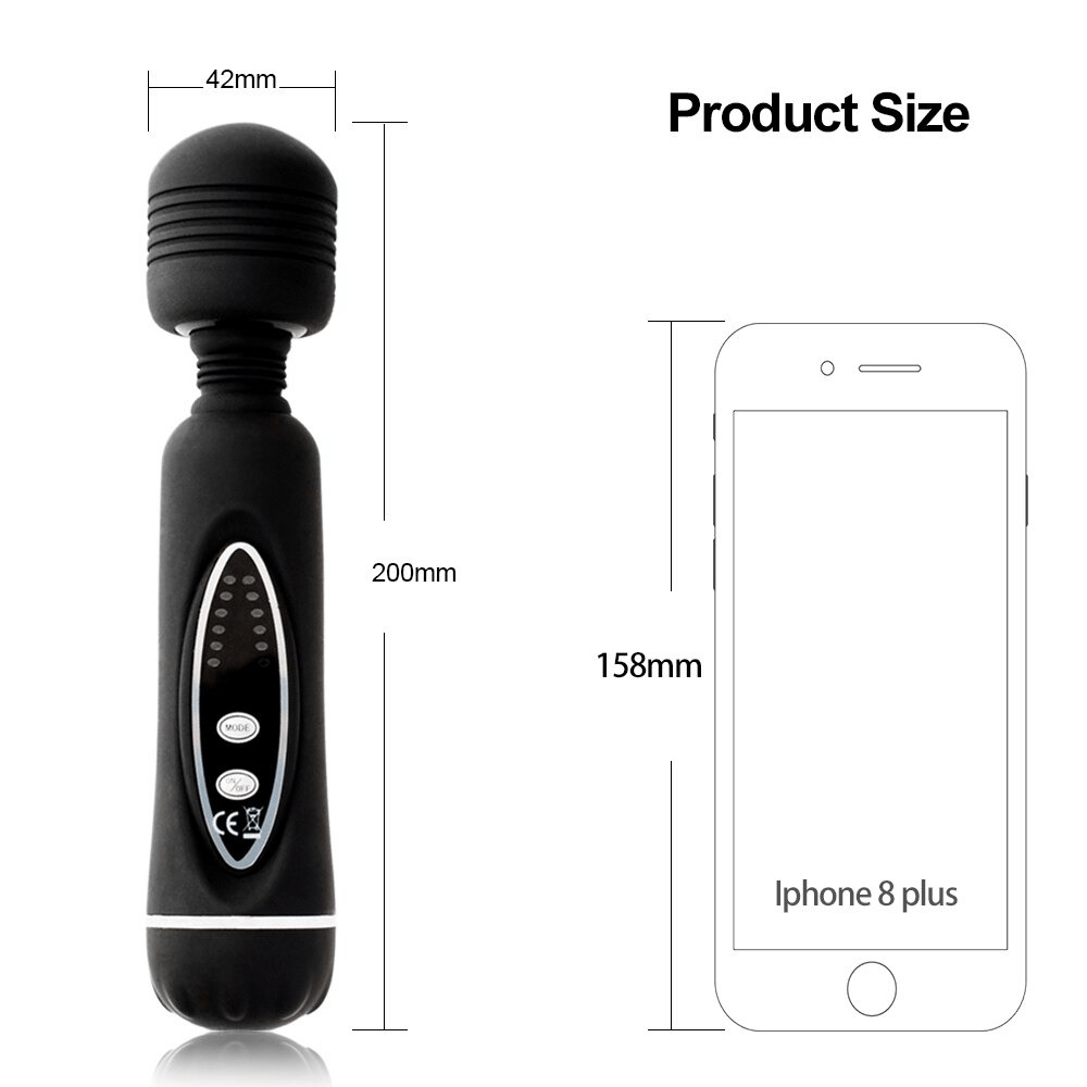 12-Speeds Magic Wand Vibrator for Women / Powerful Clitoral Massager Stick - EVE's SECRETS