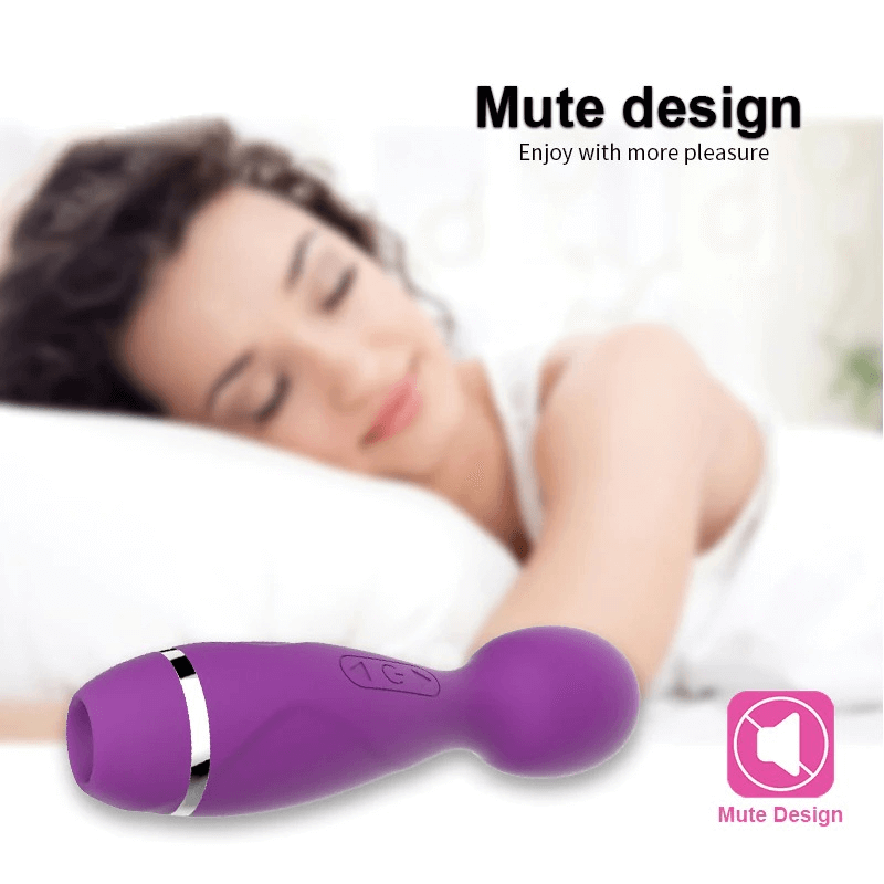 2 in 1 Magic Wand Vibrator / Vibrating and Suction Clitoral Stimulator / Female Sex Toys - EVE's SECRETS