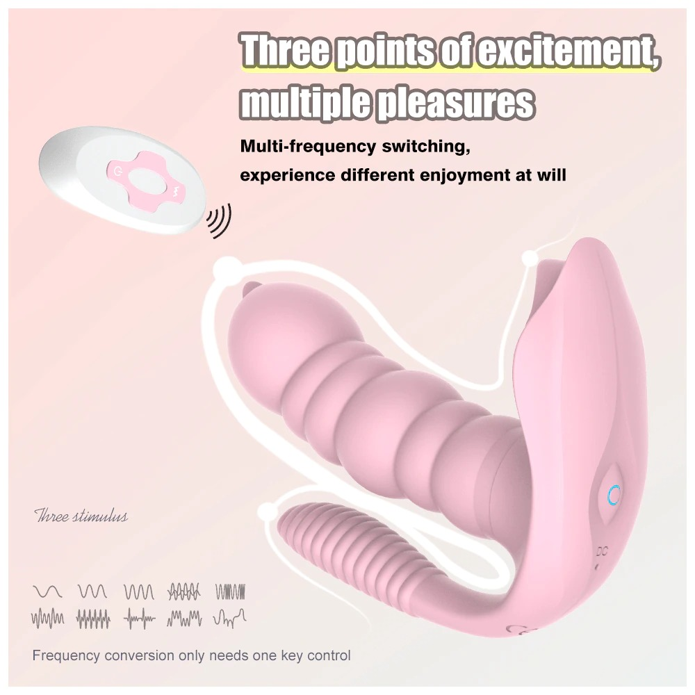 3 in 1 Wireless Vibrator for Women / Female Sucker Clitoris Stimulator / Erotic Licking Massager - EVE's SECRETS