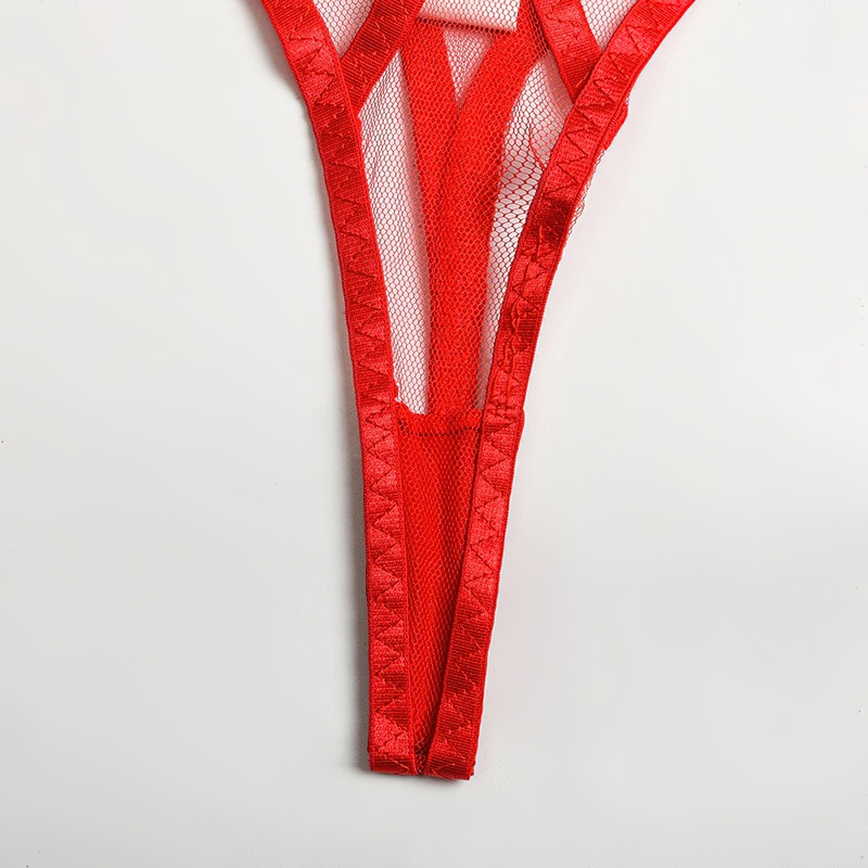 3-Piece Intimate Erotic Costume / Women's Elegant Transparent Underwear / Exotic Lace Set - EVE's SECRETS